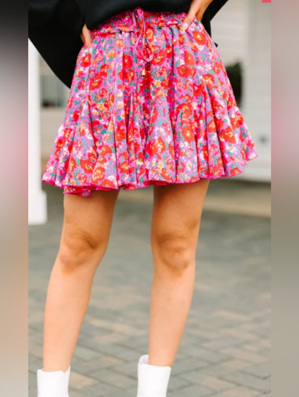 Shopthemint Make My Day Floral Skort Sz Xl